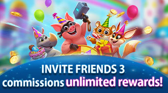 INVITE FRIENDS, 3 commissions, unlimited rewards!