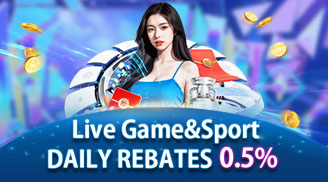 Live Game, Sport DAILY REBATES 0.5%